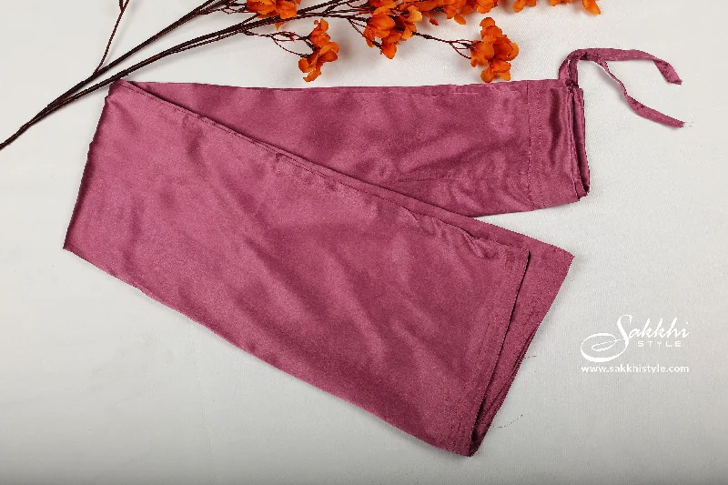 Deep Puce Women's Satin inskirt saree petticoat linen skirt natural