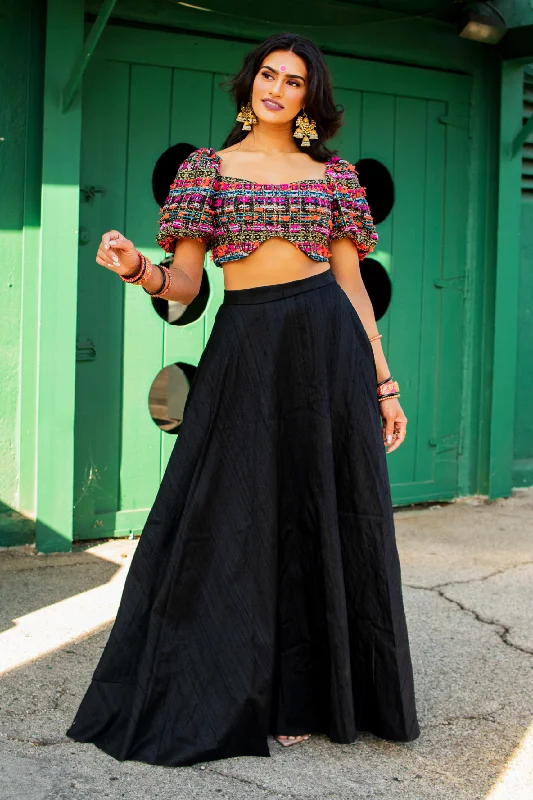 DIVYA Silk Skirt corduroy skirt durable