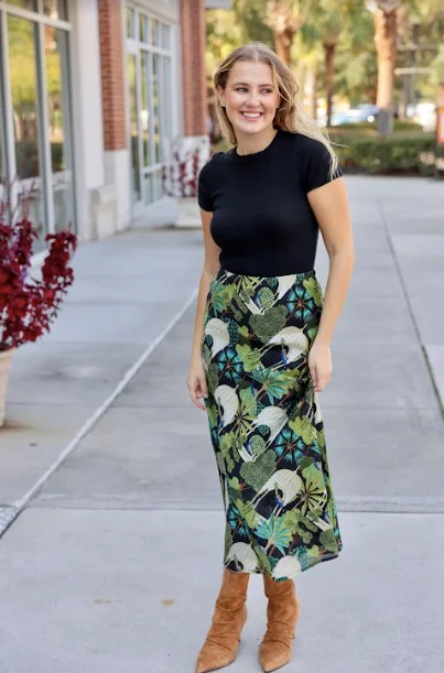 NORI MAXI SKIRT denim skirt classic