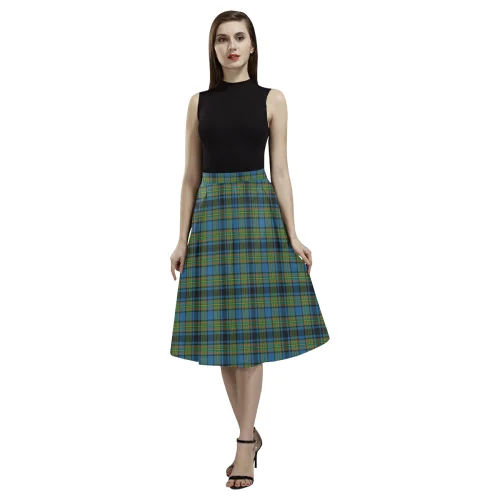Gillies Ancient Tartan Aoede Crepe Skirt breathable skirt fabric