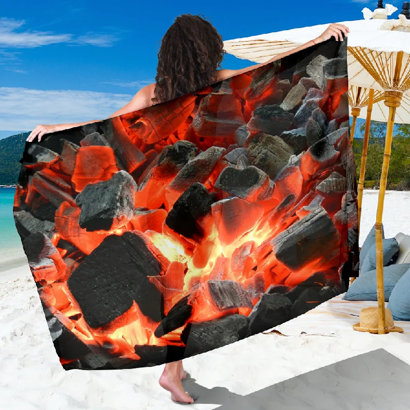 Hot Charcoals Scarf Sarong chiffon skirt airy