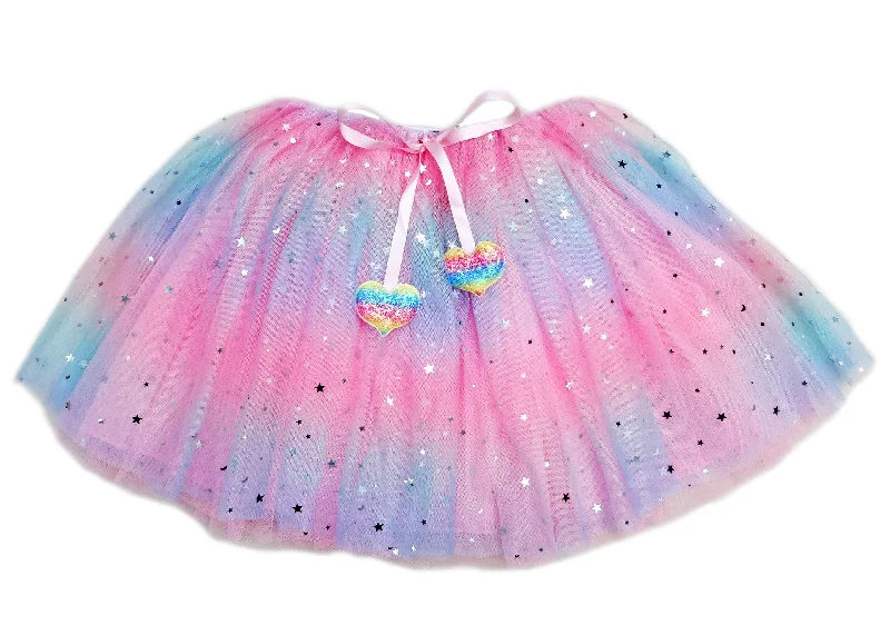 JoJo Siwa Rainbow Start/Moon Tulle Tutu Skirt denim skirt casual