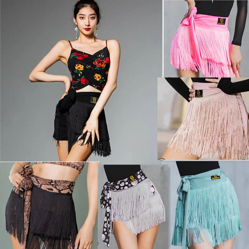 Versatile Fiesta Latin Practice Skirt | YS312 silk skirt lustrous