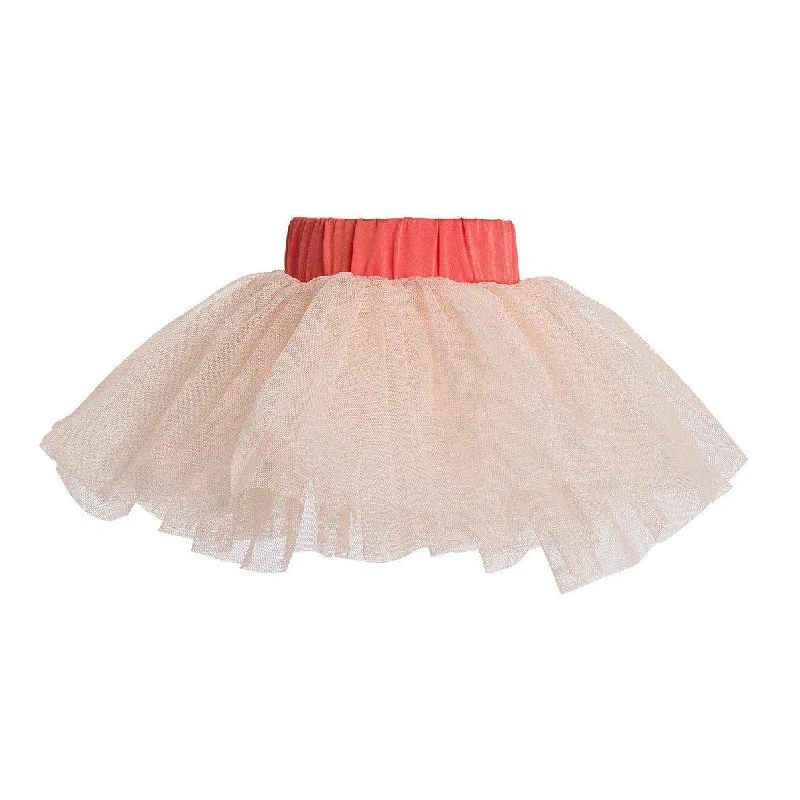 Lulu's Tutu Dog Skirt Salmon velvet skirt luxurious