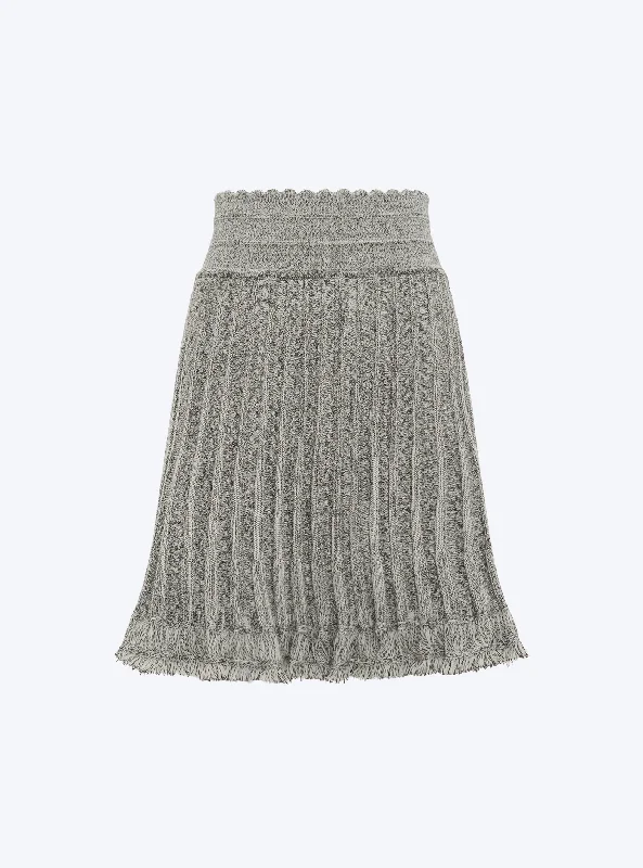 Herringbone Knit Skirt modal blend skirt