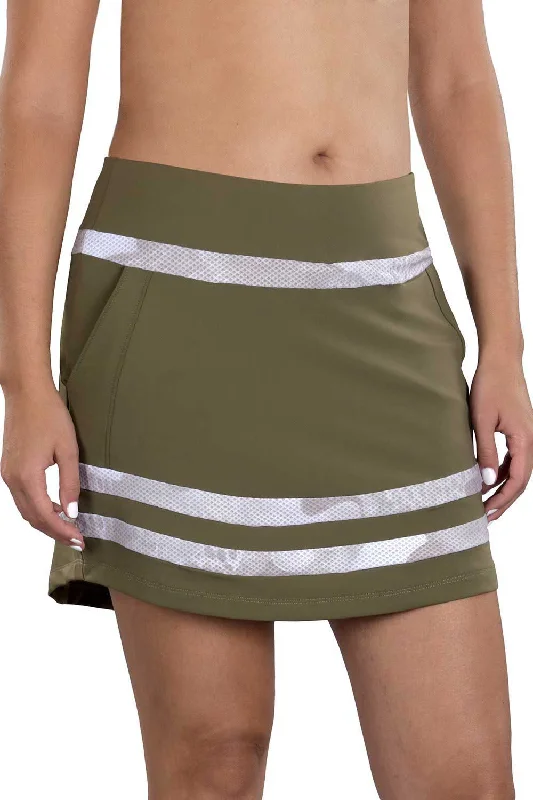 Olive Kaki Skort - FINAL SALE breathable skirt fabric