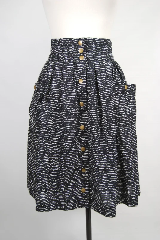 The Trapeze Skirt belted skirt waist
