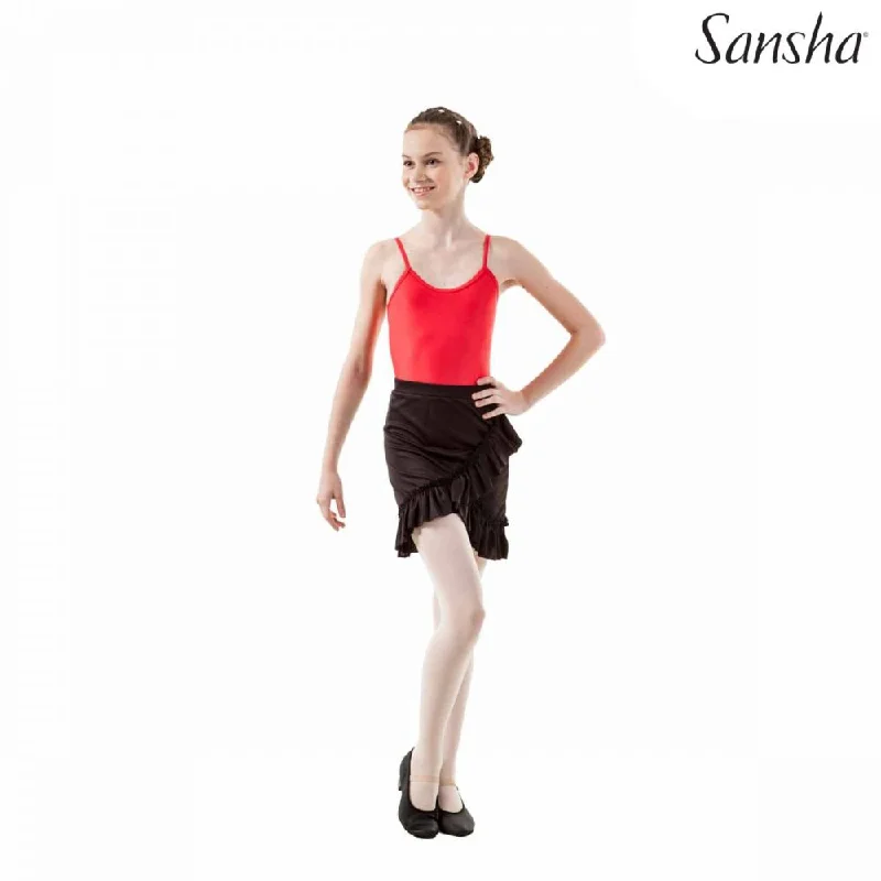 Twyla Latin Practice Skirt flowy skirt hem